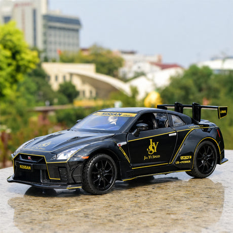 Nissan 2017 GT-R R35 Widebody zwart YS Design 1:24 – diecast displaymodel