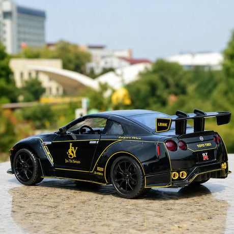 Nissan 2017 GT-R R35 Widebody zwart YS Design 1:24 – diecast displaymodel