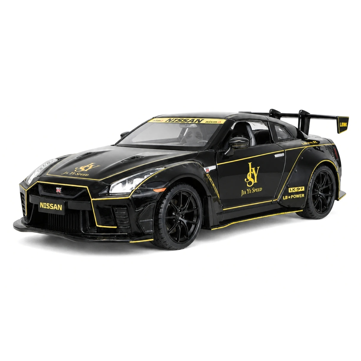 Nissan 2017 GT-R R35 Widebody zwart YS Design 1:24 – diecast displaymodel