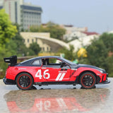 Nissan 2017 GT-R R35 Widebody rood #46 1:24 diecast displaymodel - aanzicht 4