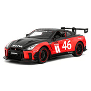 Nissan 2017 GT-R R35 Widebody rood #46 1:24 – modelauto van gegoten metaal voor display