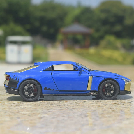 Nissan 2018 GT-R50 von Italdesign Blue 1:32 – Druckguss-Display-Modell Druckguss