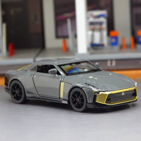 Nissan 2018 GT-R50 von Italdesign Gray 1:32 – Druckguss-Display-Modell Druckguss