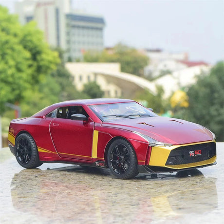 Nissan 2018 GT-R50 van Italdesign rood 1:24 – diecast displaymodel