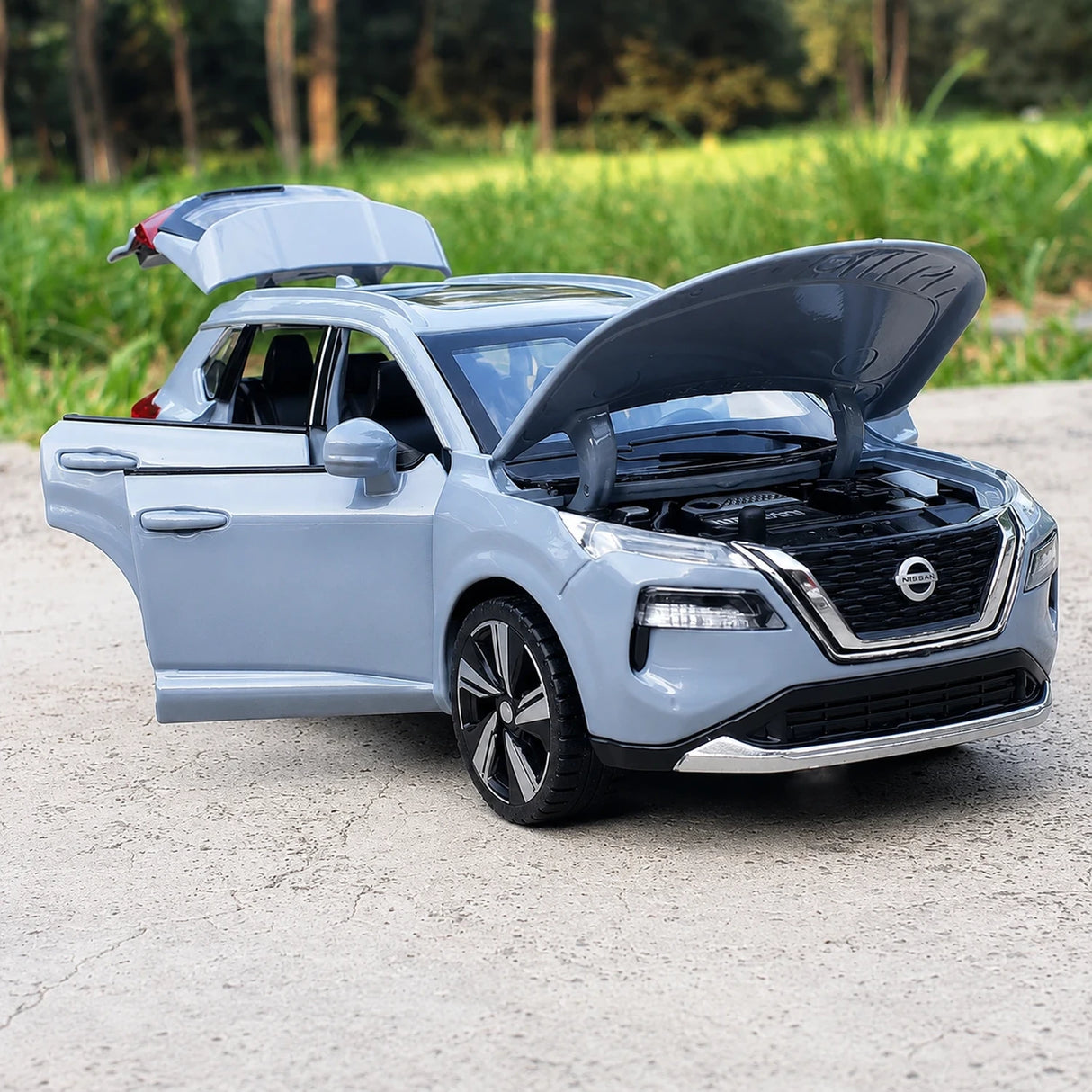 Nissan 2021 X-Trail Gray 1:32 – Druckguss-Display-Modell in Druckguss