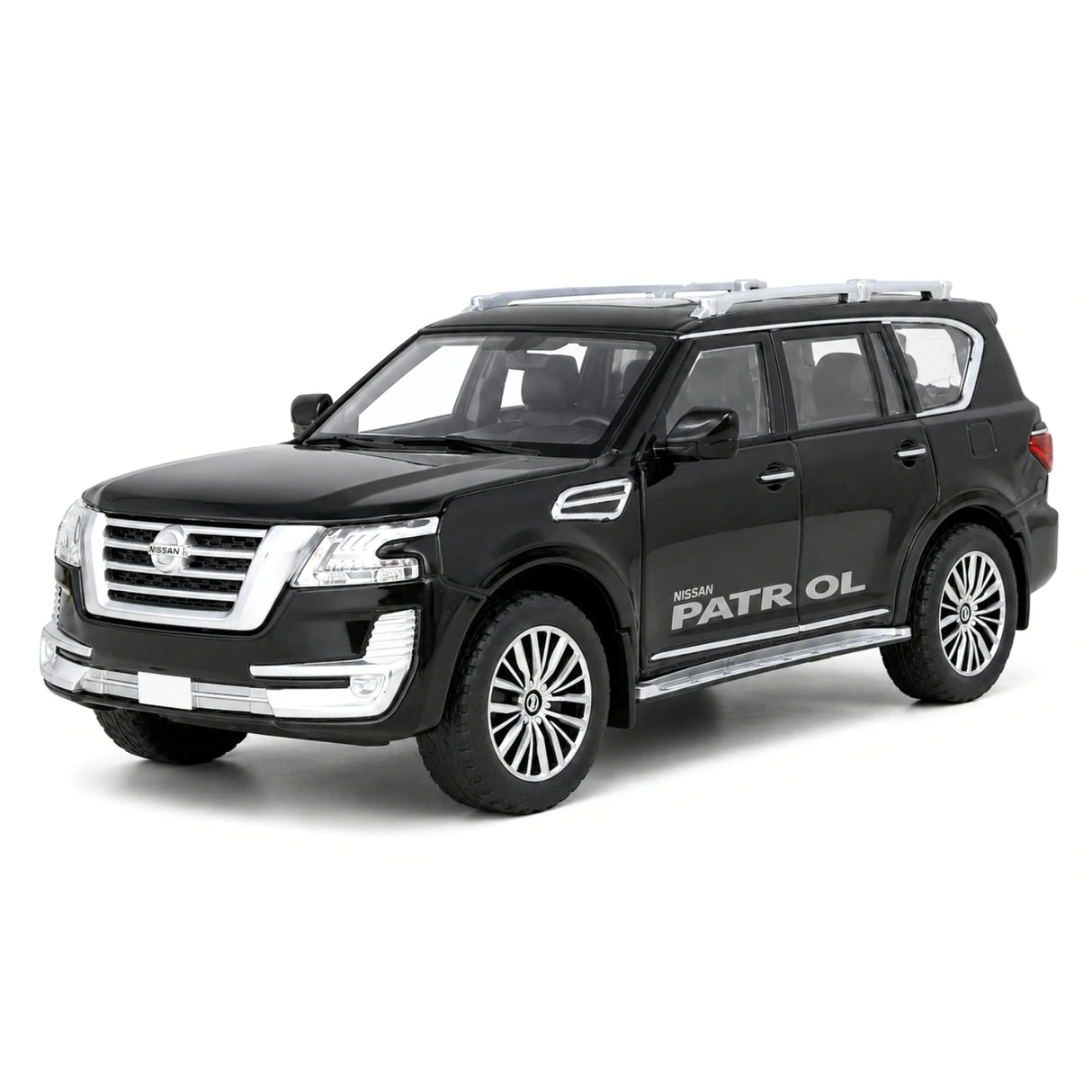 Nissan 2022 Patrol Y62 Black 1:32 – Druckguss-Display-Modell in Druckguss