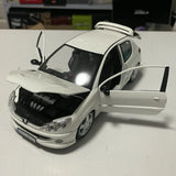 [Norev] 1:18 Peugeot 1998 206 White Model Car Die-Cast
