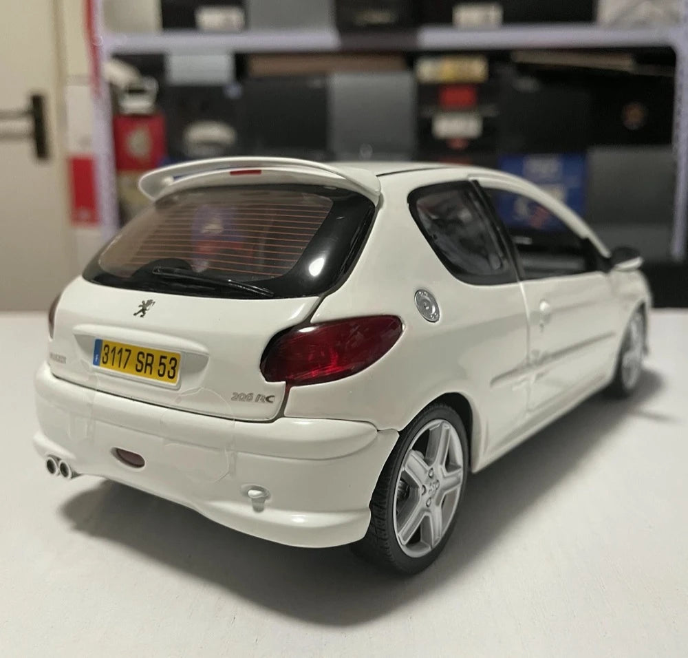 [Norev] 1:18 Peugeot 1998 206 White Model Car Die-Cast