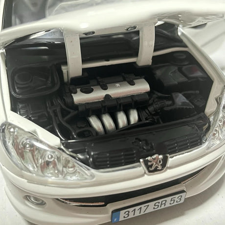 [Norev] 1:18 Peugeot 1998 206 White Model Car Die-Cast