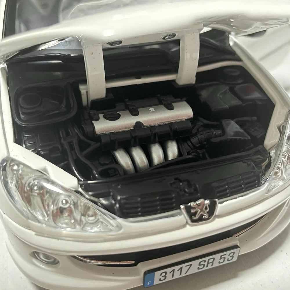 [Norev] 1:18 Peugeot 1998 206 White Model Car Die-Cast