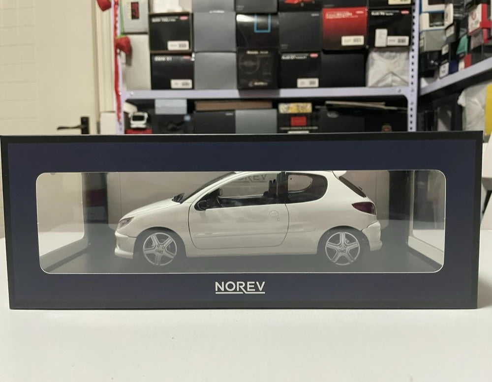 [Norev] 1:18 Peugeot 1998 206 White Model Car Die-Cast