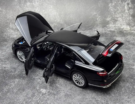 [Norev] 1:18 Audi 2018 A8L W12 Black Model Car Die-Cast