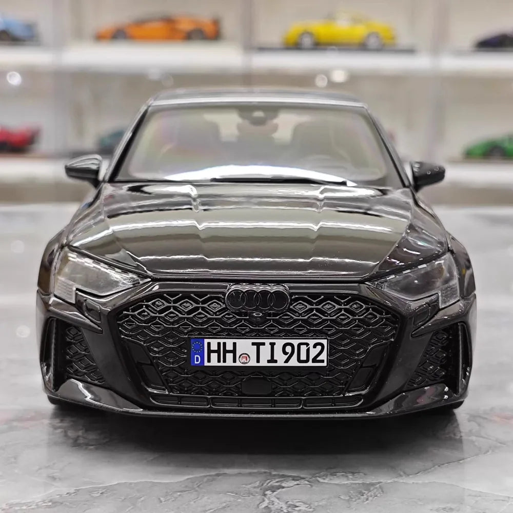 [Norev] 1:18 Audi 2021 RS3 nero modellino di auto Die-Cast