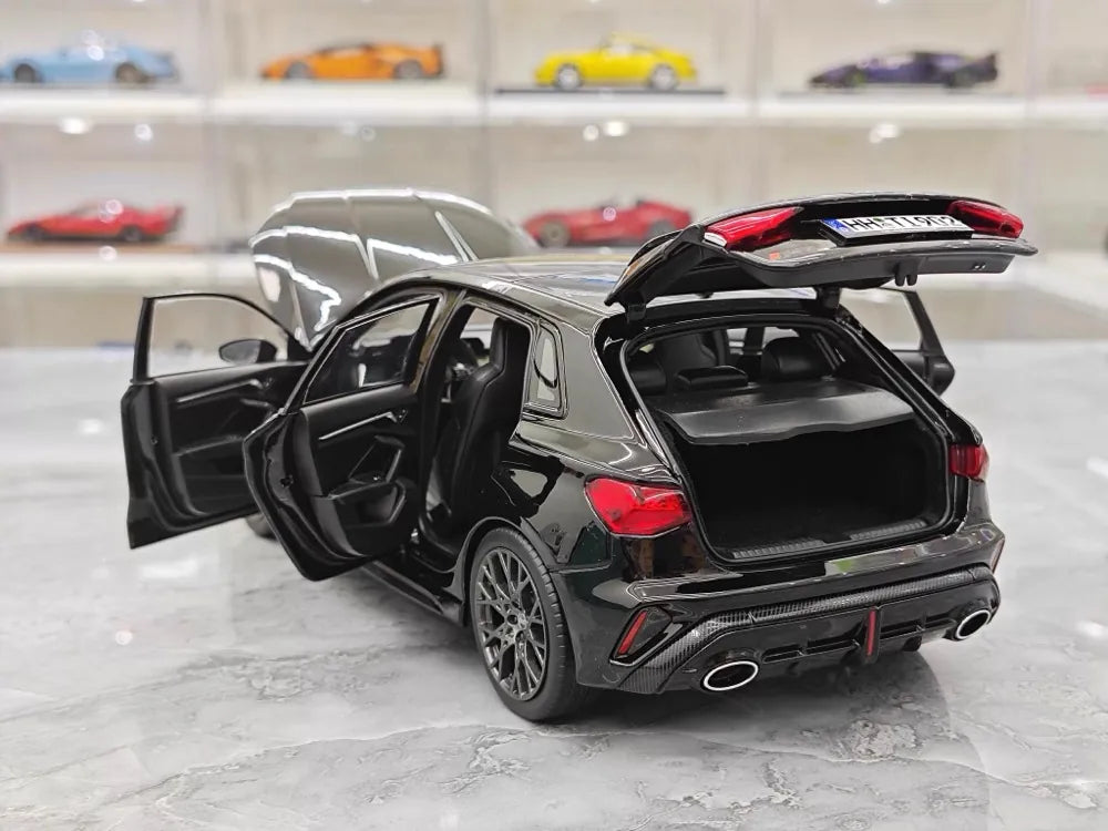 [Norev] 1:18 Audi 2021 RS3 nero modellino di auto Die-Cast
