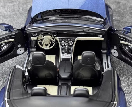 [Norev] 1:18 Bentley 2019 Continental GT Convertible Blue Model Car Die-Cast