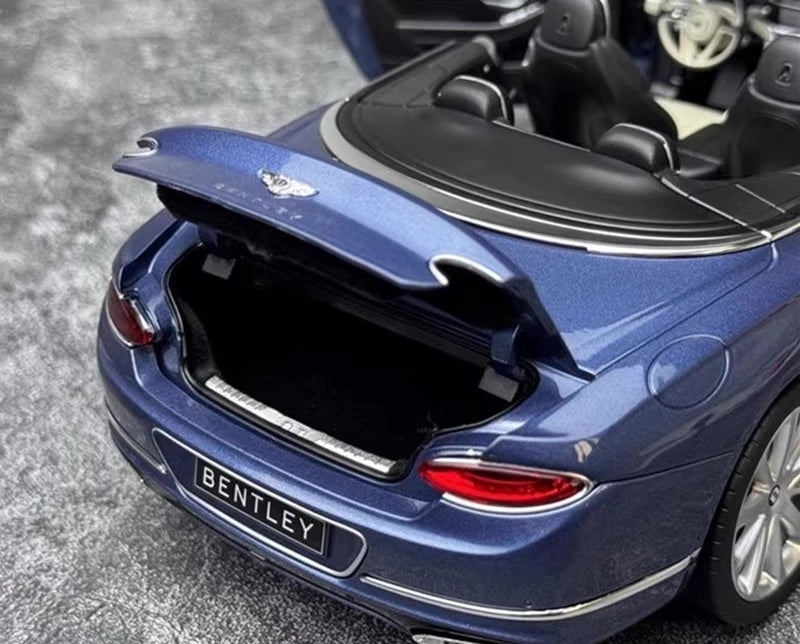 [Norev] 1:18 Bentley 2019 Continental GT Convertible Blue Model Car Die-Cast