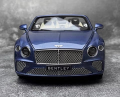 [Norev] 1:18 Bentley 2019 Continental GT Convertible Blue Model Car Die-Cast