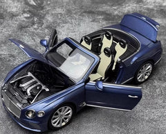 [Norev] 1:18 Bentley 2019 Continental GT Convertible Blue Model Car Die-Cast