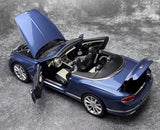 [Norev] 1:18 Bentley 2019 Continental GT Convertible Blue Model Car Die-Cast