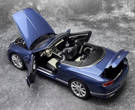 [Norev] 1:18 Bentley 2019 Continental GT Convertible Blue Model Car Die-Cast