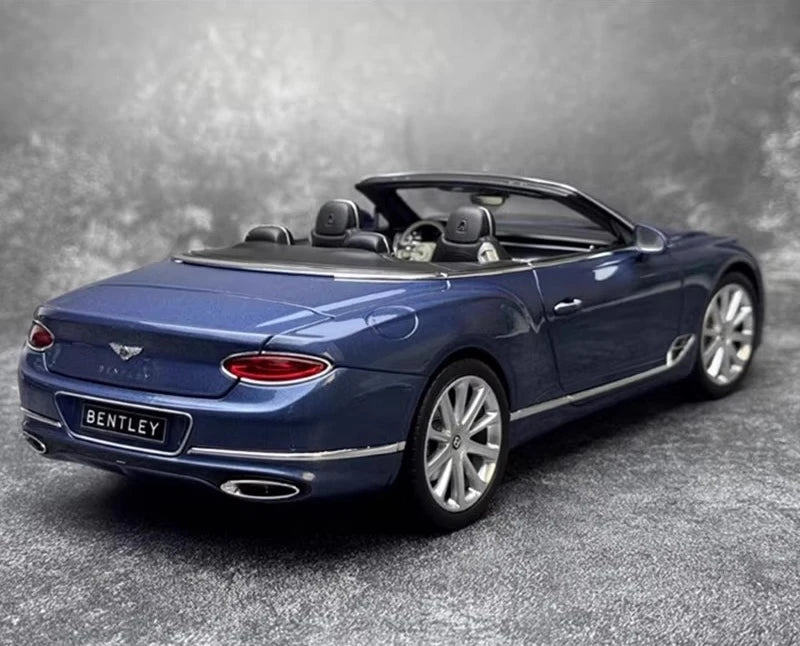 [Norev] 1:18 Bentley 2019 Continental GT Convertible Blue Model Car Die-Cast