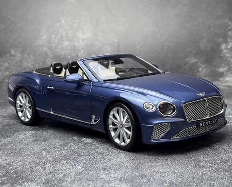 [Norev] 1:18 Bentley 2019 Continental GT Convertible Blue Model Car Die-Cast