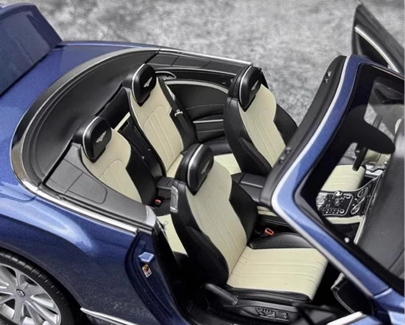 [Norev] 1:18 Bentley 2019 Continental GT Convertible Blue Model Car Die-Cast