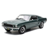 [Norev] 1:18 Ford 1968 Mustang Fastback Blue Model Car Die-Cast