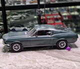 [Norev] 1:18 Ford 1968 Mustang Fastback Blue Model Car Die-Cast