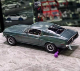[Norev] 1:18 Ford 1968 Mustang Fastback Blue Model Car Die-Cast