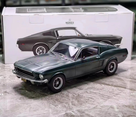 [Norev] 1:18 Ford 1968 Mustang Fastback blauw modelauto Die-Cast