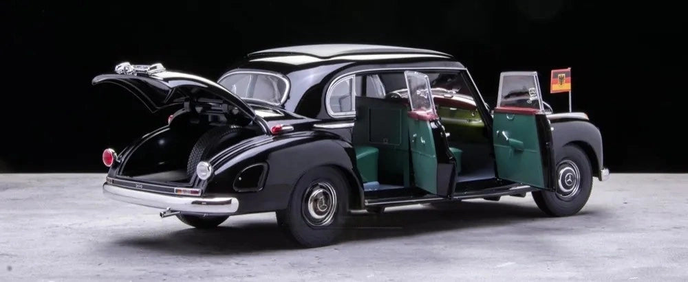 [Norev] 1:18 Mercedes-Benz 1951 300S W186 Black Model Car Die-Cast