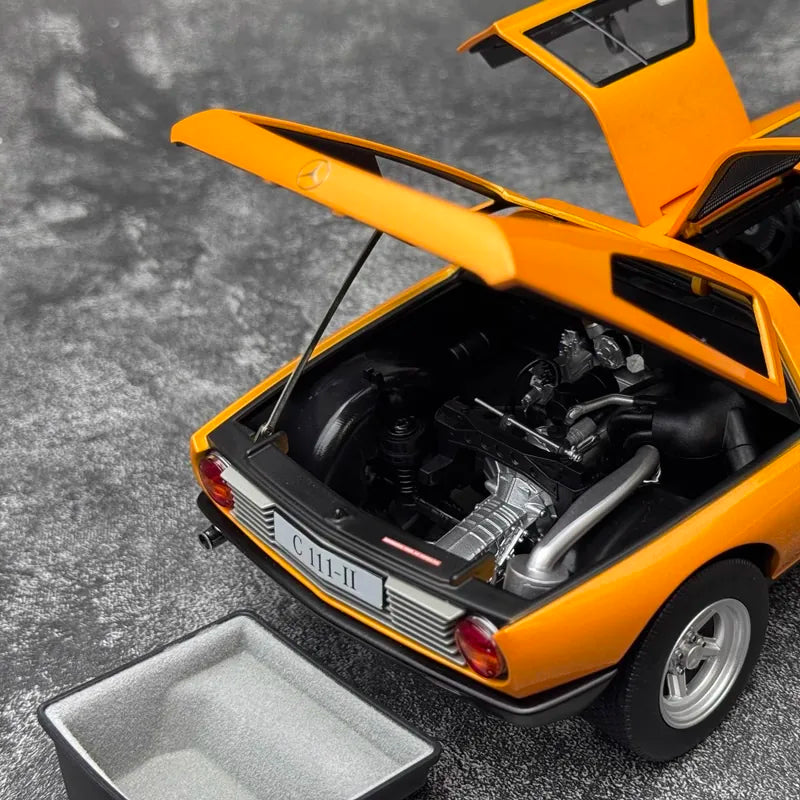 [Norev] 1:18 Mercedes-Benz 1970 C111 Yellow Model Car Die-Cast