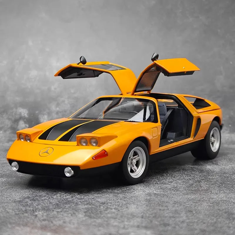 [Norev] 1:18 Mercedes-Benz 1970 C111 Yellow Model Car Die-Cast