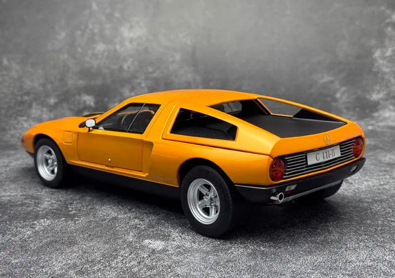 [Norev] 1:18 Mercedes-Benz 1970 C111 Yellow Model Car Die-Cast