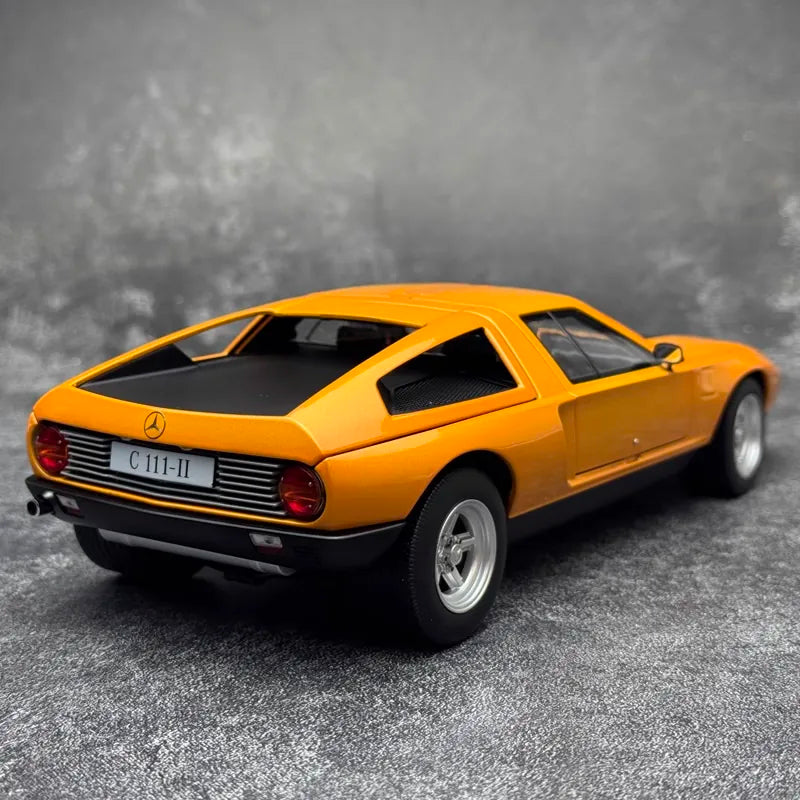 [Norev] 1:18 Mercedes-Benz 1970 C111 Yellow Model Car Die-Cast