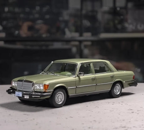 [Norev] 1:18 Mercedes-Benz 1975 450 SEL Green Model Car Die-Cast
