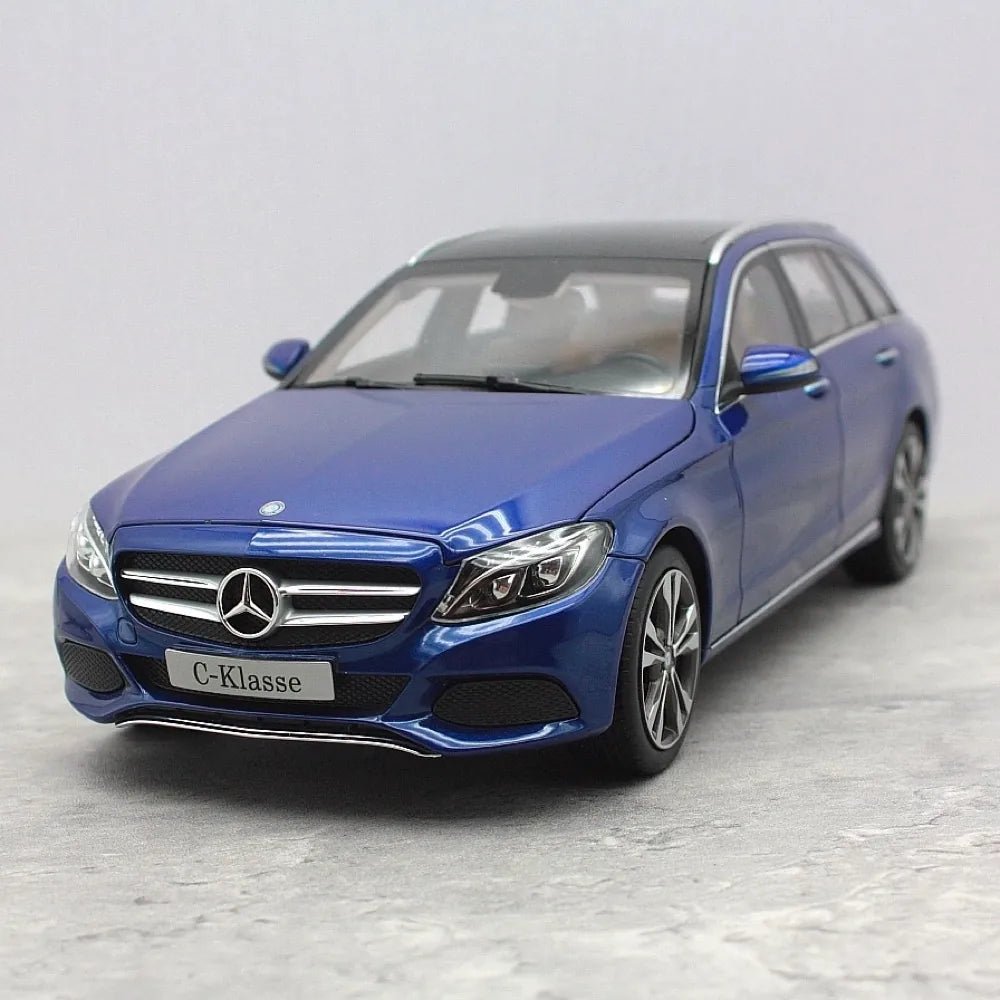 [Norev] 1:18 Mercedes-Benz 2015 C-Class C260 Estate W205 Blue Model Car Die-Cast