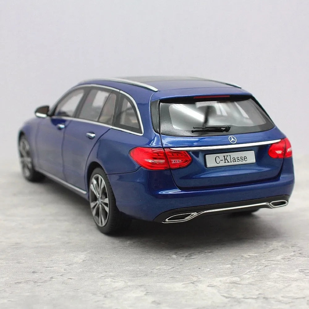 [Norev] 1:18 Mercedes-Benz 2015 C-Class C260 Estate W205 Blue Model Car Die-Cast