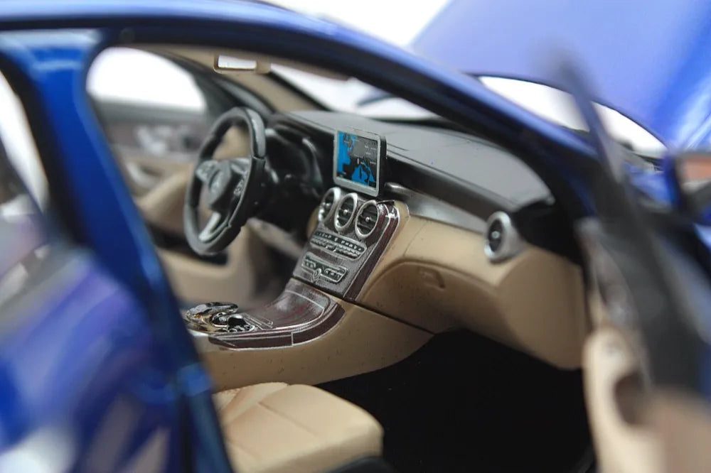 [Norev] 1:18 Mercedes-Benz 2015 C-Class C260 Estate W205 Blue Model Car Die-Cast