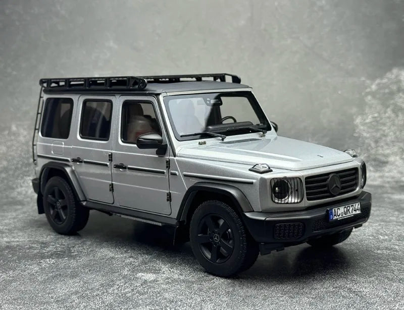 [Norev] 1:18 Mercedes-Benz 2024 G500 G-Class N465 Silver Model Car Die-Cast