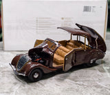 [Norev] 1:18 Peugeot 1937 402 Eclipse Brown Model Car Die-Cast