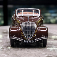 [Norev] 1:18 Peugeot 1937 402 Eclipse Brown Model Car Die-Cast