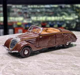 [Norev] 1:18 Peugeot 1937 402 Eclipse Brown Model Car Die-Cast