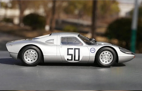 [Norev] 1:18 Porsche 1964 904 GTS American Challenge Silver Model Car Die-Cast