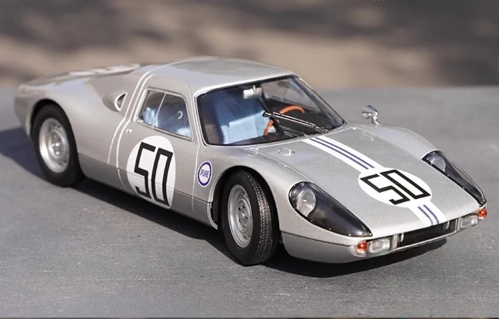 [Norev] 1:18 Porsche 1964 904 GTS American Challenge Silver Model Car Die-Cast