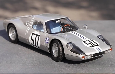 [Norev] 1:18 Porsche 1964 904 GTS American Challenge Silver Model Car Die-Cast