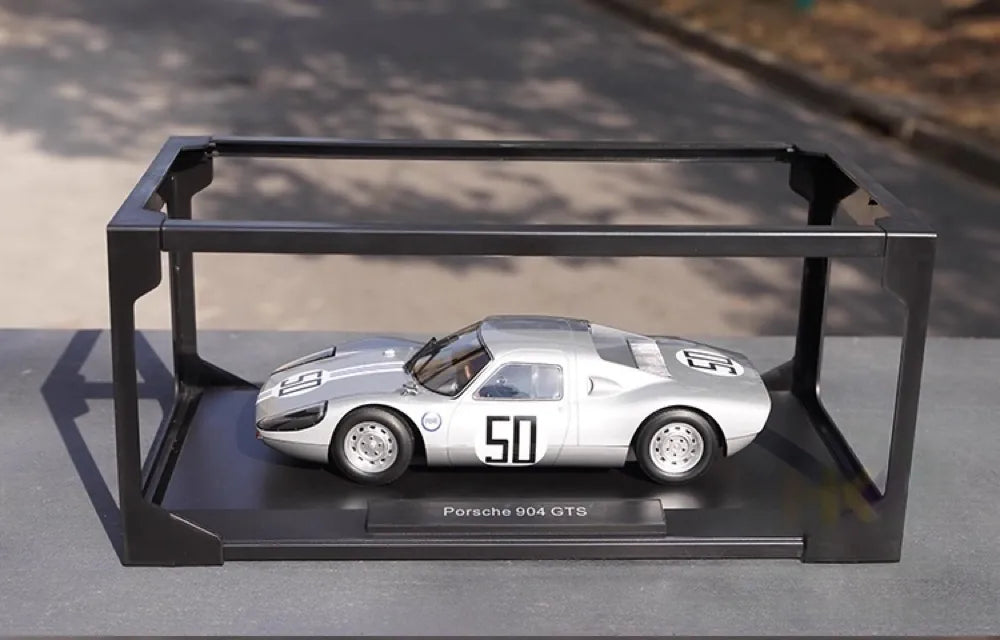 [Norev] 1:18 Porsche 1964 904 GTS American Challenge Silver Model Car Die-Cast