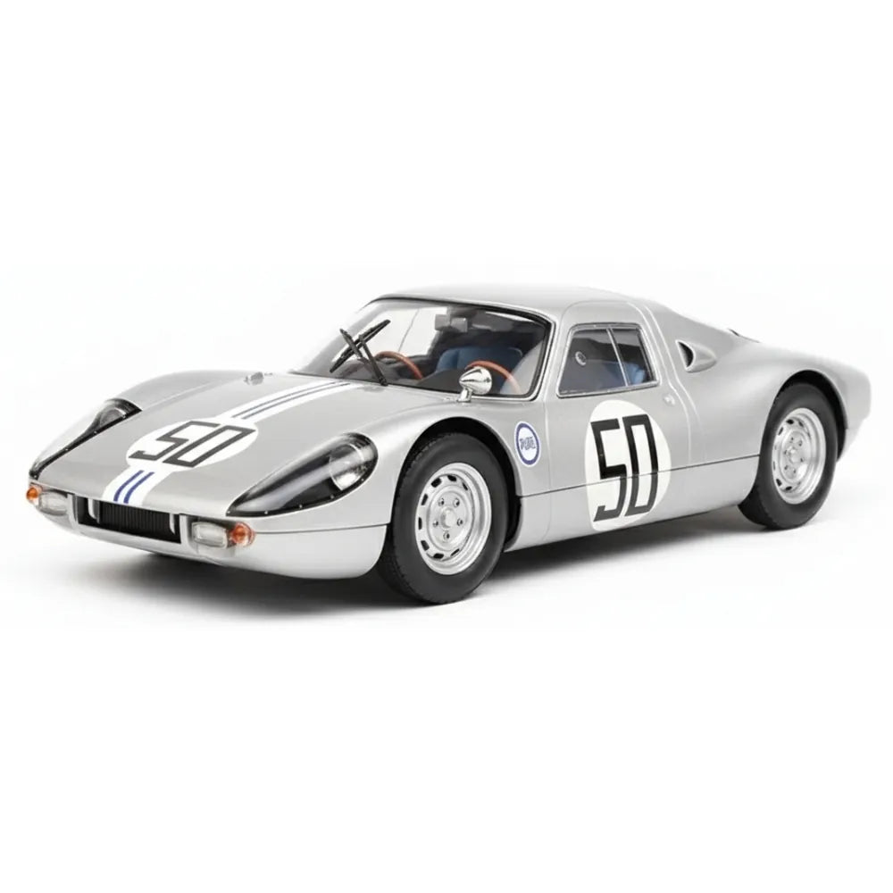 [Norev] 1:18 Porsche 1964 904 GTS American Challenge Silver Model Car Die-Cast