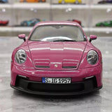 [Norev] 1:18 Porsche 2022 911 GT3 Rubystone Red Model Car Die-Cast